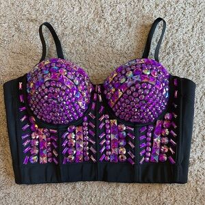 Jewel corset top